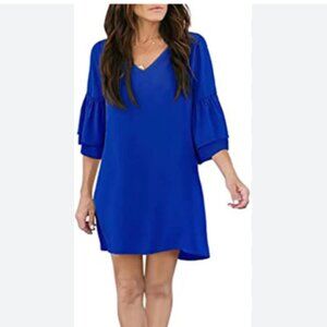 NWT women’s royal blue shift dress size Medium
